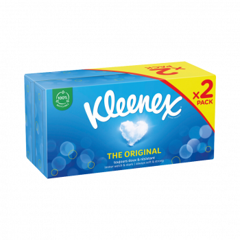 Kleenex The Original Kosmetiktücher Duo-Box, 3-lagig 144 Blatt